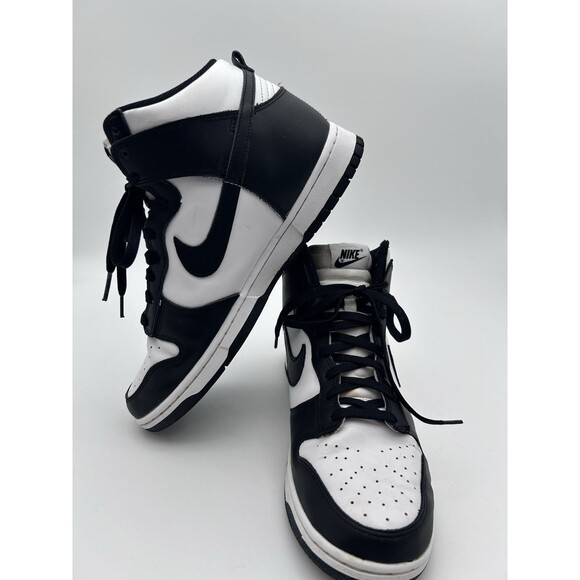 Nike Dunk High Panda Black White Men\'s Sneakers Basketball DD1399-105 Size 10.5 main image 6